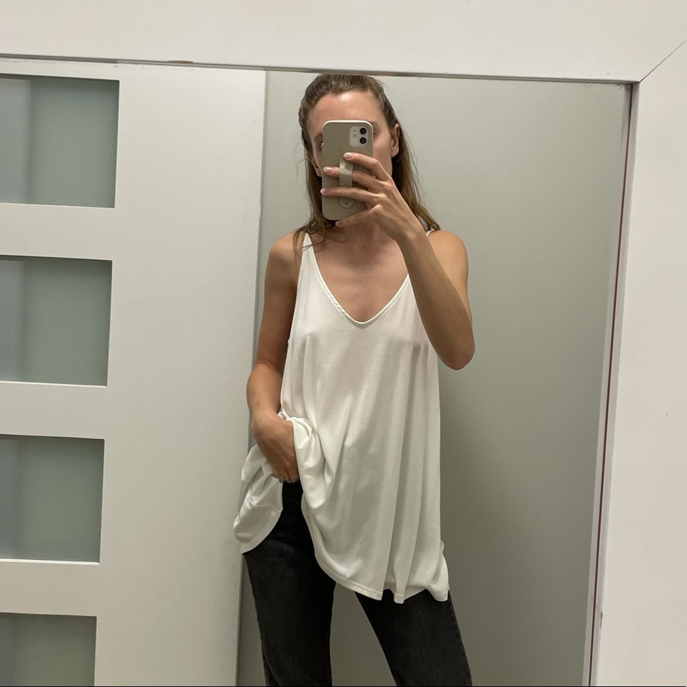 SOLD Urban outfitters soft flowing white cream tank top